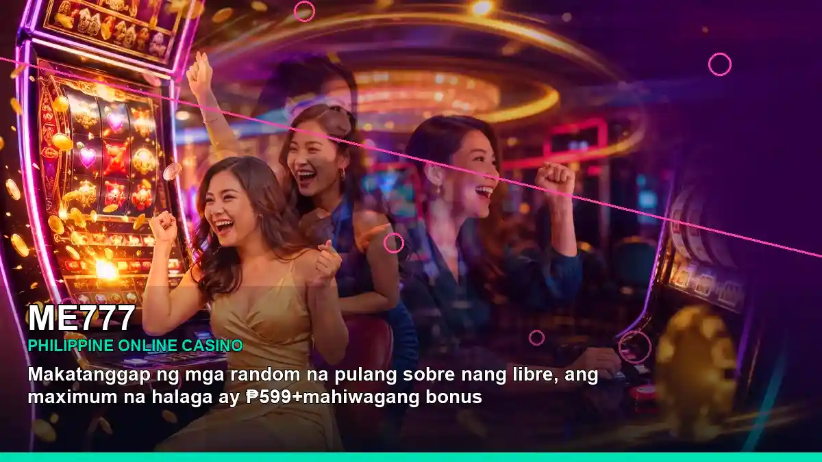 ME777 neon-lit neon jackpot slot games in a panoramic reel layout for Philippine players