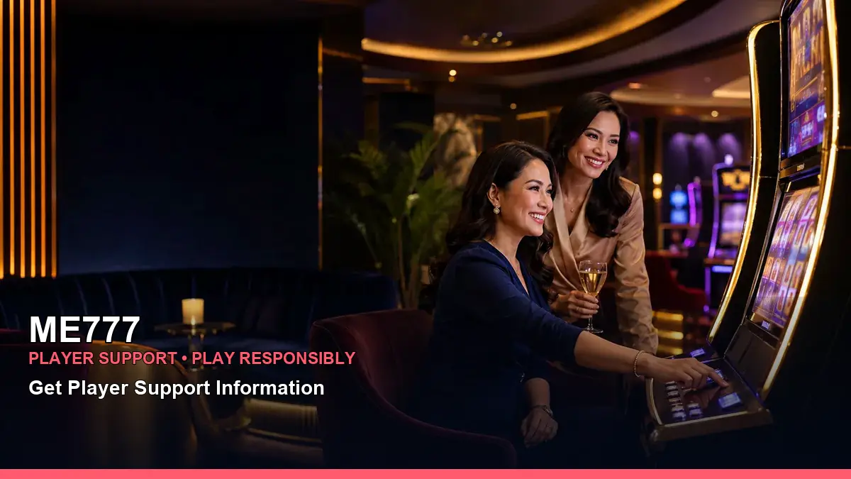 ME777 VIP casino rewards featuring an adult Filipina casino host with a vivid composition