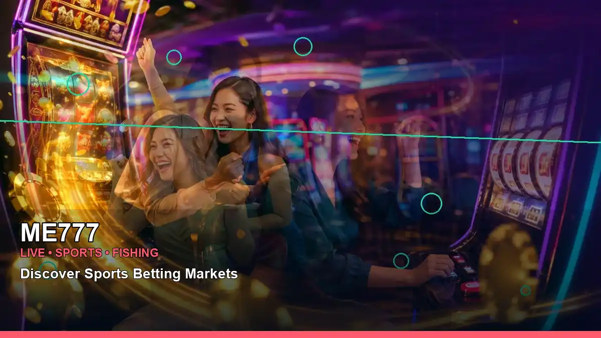 ME777 play phone mobile casino games featuring an adult Filipina casino host with a panoramic reel composition